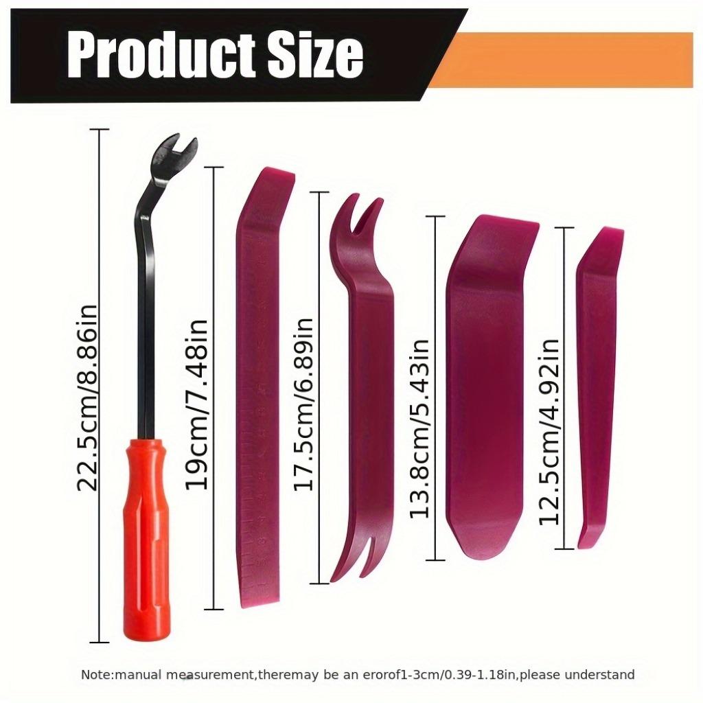 Инструмент для снятия обшивки автомобиля, набор инструментов для снятия внутренней обшивки, 5 шт., инструмент для разборки центральной зоны управления приборной панели