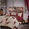 Santa Claus Bed Three-Piece Set, Digital Print Quilt Cover Sheet Set