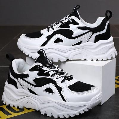 Женская обувь на высоком каблуке с толстой подошвой, весенне-осенняя женская резиновая легкая спортивная обувь для бега на открытом воздухе для фитнеса и улицы