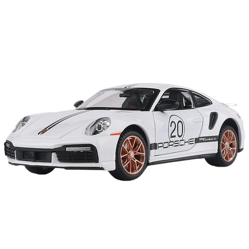 1/24 Porsche 911 TARGA TURBO S Сплав Гоночная Модель Автомобиля Литье под Давлением Симуляция Металлическая Игрушечная Модель Автомобиля Звук Свет Коллекция Подарок
