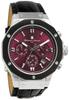 [Salvatore Mara] Men's Chronograph 10 ATM Water Resistant Leather Strap Business 20th Anniversary Limited Model Silver Purple Black SM18117-SSPL