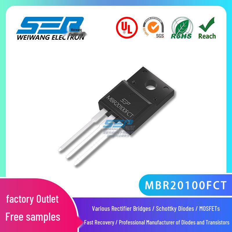 SEP Schottky Diode MBR20100FCT TO-220F 20A/100V