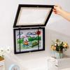 Front Opening Magnetic Flip Photo Frame Elastic Straps Work Display Frame  Children's Artwork