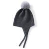 Autumn and winter new cashmere hat European and American big fox hairball hundred bags head warm ear protection cold knitting
