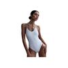 Swoosh Swim Link Удобный Модный Облегающий Универсальный Однотонный Купальник Женский купальник Белый HV7111-100