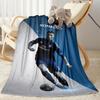 Ronaldo's Soccer Player Celebration Blanket Durable Comfort Suitable for Bed Office Chair Couch Four Seasons Universal Playful Design
