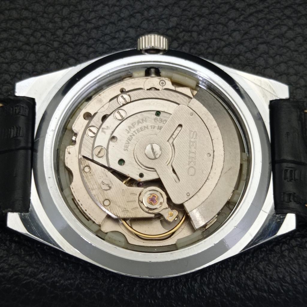 ОТРЕСТАВРИРОВАННЫЕ ЯПОНСКИЕ МУЖСКИЕ ВИНТАЖНЫЕ АВТОМАТИЧЕСКИЕ ЧАСЫ SEIKO 5 6309A С СИННИМ ЦИФЕРБЛАТОМ a440889-4