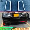 Для TOYOTA VELLFIRE 2016- Автоаксессуары АБС Хром Задний отражатель Противотуманная фара Крышка Лампа Накладка Рамка Стайлинг Декоративный элемент
