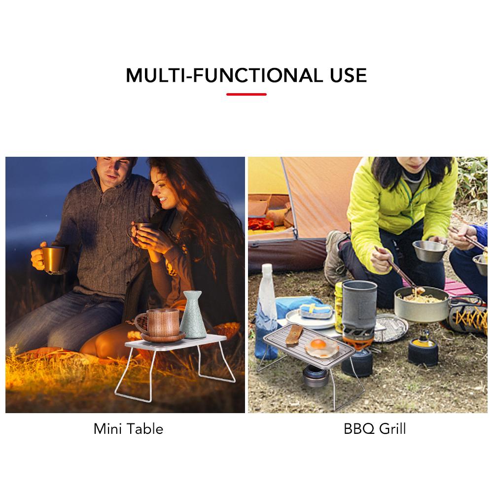 TOMSHOO портативный открытый складной гриль для кемпинга титановая решетка для барбекю сверхлегкий мини-стол для