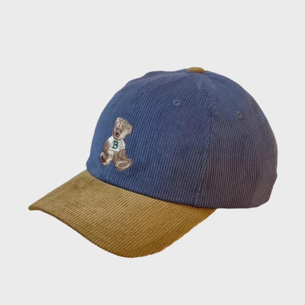 Модная бейсболка вельвета 2024 года с изображением маленького коричневого медведя для женщин и мужчин, идеально подходит для весны и осени