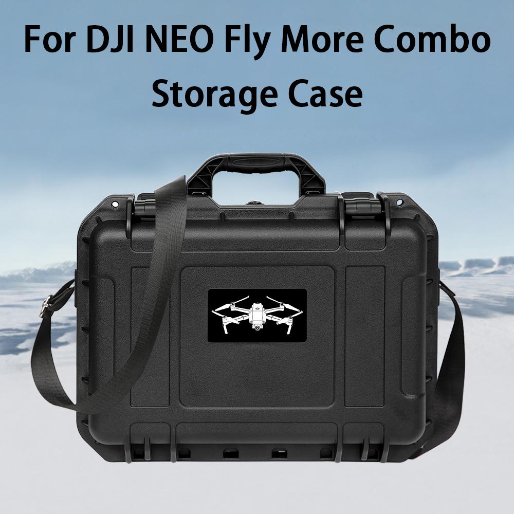 Portable Hard Carrying Case for DJI Neo Drone 2024 Fly More Combo PU Travel Storage Bag Waterproof Protector Accessories