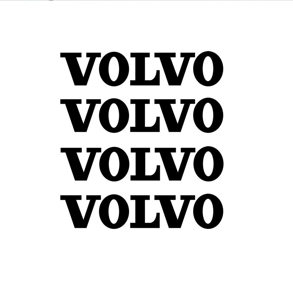 Set of 4 Stylish Car Badge Stickers Door Body Decor Decals Car Accessories for Volvo XC60 V50 V40 XC90 S60 S40 S80l V90 V60 EX90