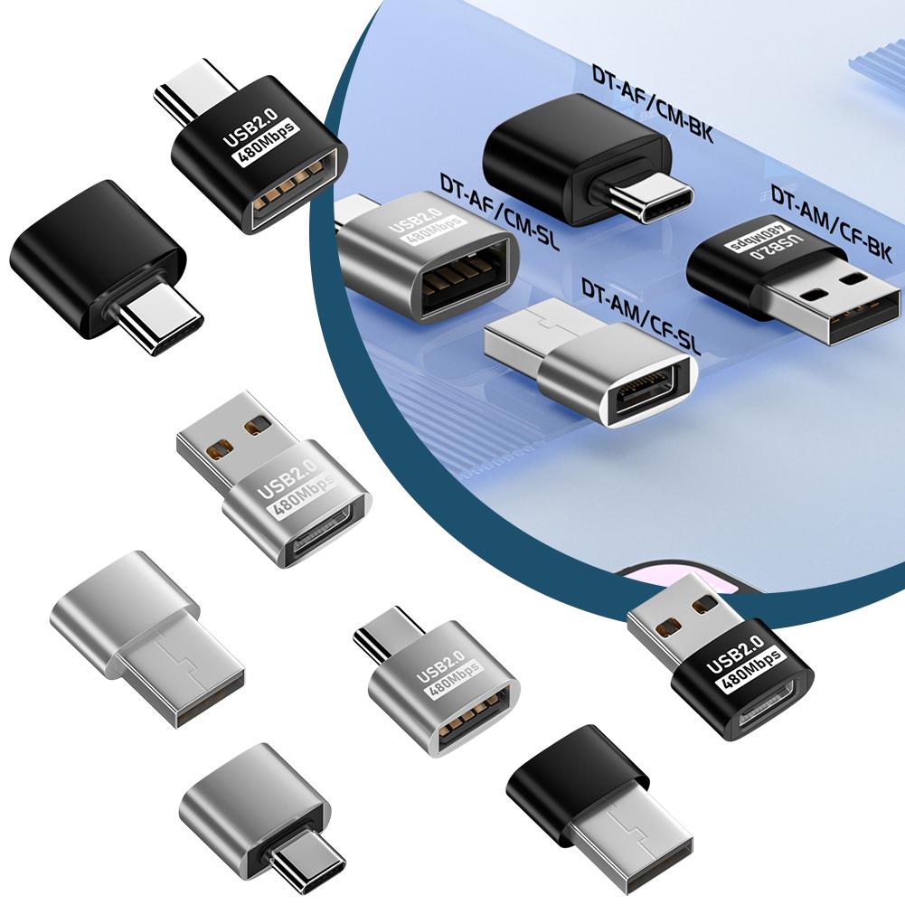 USB 2.0 Адаптер OTG Type C на USB Адаптер TypeC USB C Папа на USB Мама Адаптер-конвертер Type C на USB Адаптер