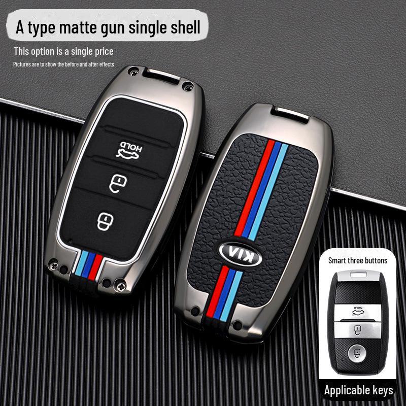 Metal Shell Key Bag Set for Kia Models K3/K4/K5/KX3/KX5/KX7, Sorento, with Stylish Designs for Men.