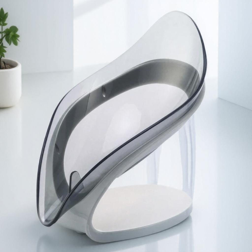 Креативная мыльница в форме листа с присоской, дренажная полка для хранения в ванной и органайзер для стирки