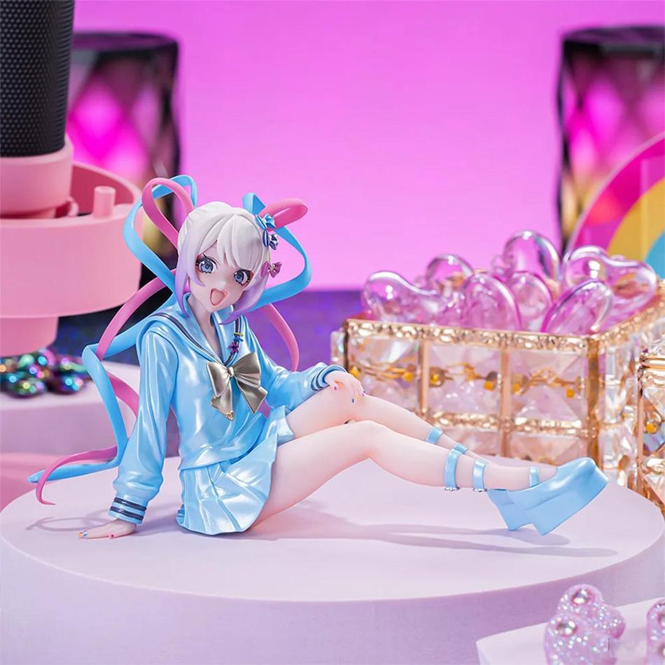 13СМ Аниме Needy Girl Overdose KAngel Фигурка Маленькая Серия Сидений Стоящая Анимационная Модель Игрушка для Коллекции И Украшения