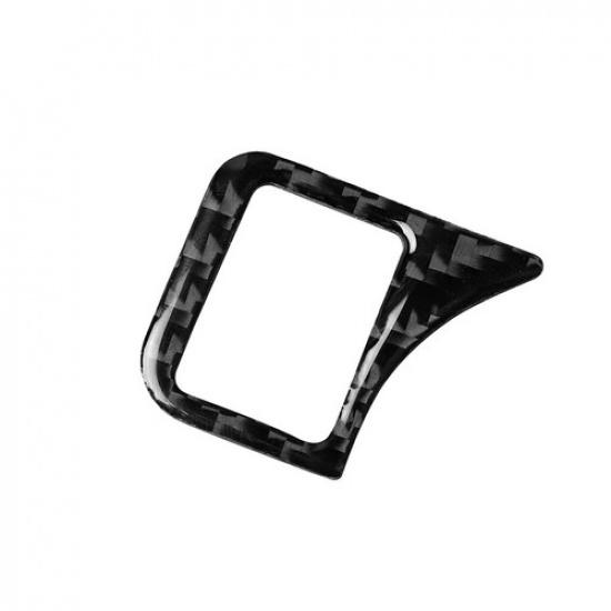 Auto Carbon Fiber Headlight Button Cover Trim For Mercedes Benz CLA GLA GLE W204