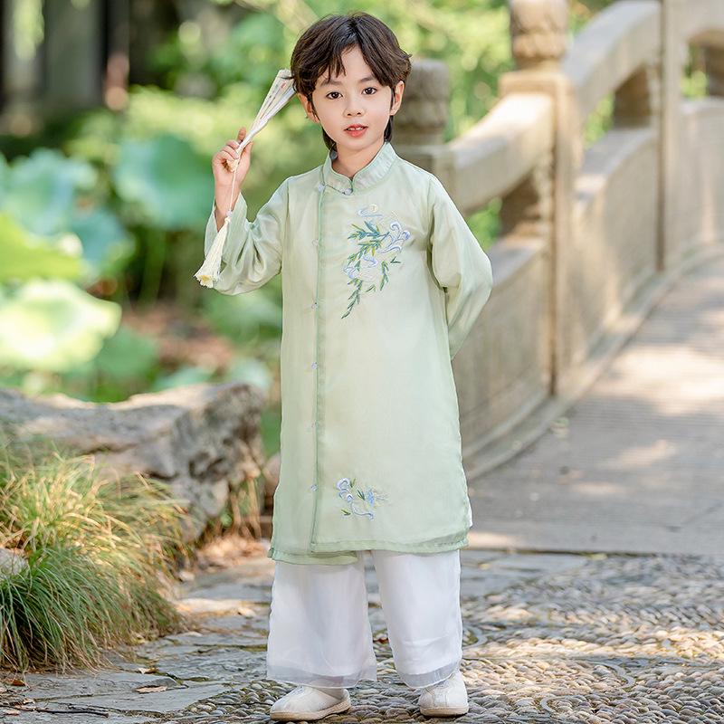 2024 Autumn Chinese Hanfu Long Robe - Traditional Performance Tang Suit