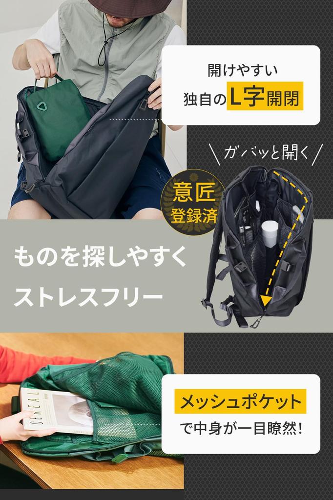 [uF] LIMITED EDITION DIRECTOR'S BAG 2.0 M BLK Director's Bag, M Size, Unisex, Large Capacity, 2-Way Backpack, uF