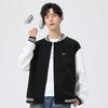 Mark Fairwhale Men's Loose Fit Color Block Baseball Jacket