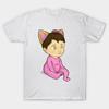 Футболка женская детская Кошка Harajuku принт Kawaii футболка летняя с коротким рукавом женская футболка топ футболка