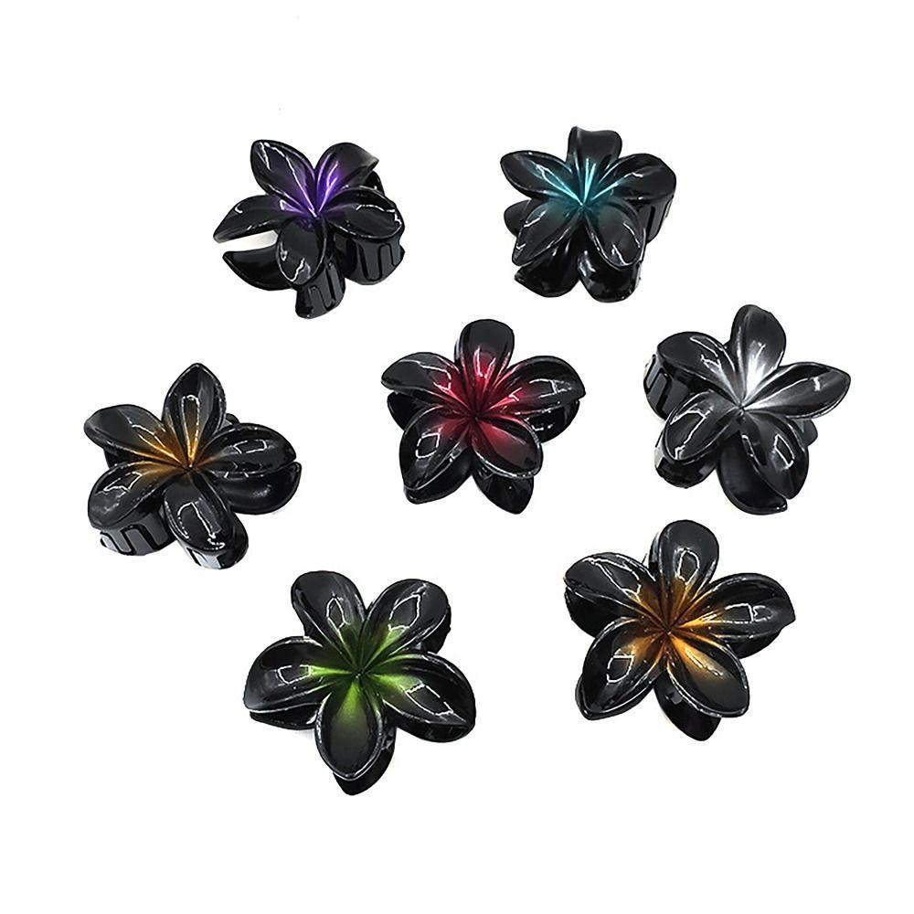 Pearlescent Hair Claw Flower Shape Hair Clips Sweet Flower Hair Clip Girls