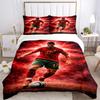 Powerful Soccer Moment Print 3Pcs Bedding Setduvet Cover With 2 Bedropillowcase Home Birthday Gift
