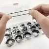 NBR Black O-Ring Assortment Kit 1 Box Of 225Pcs CS 1.5mm OD 6mm~30mm Nitrile Seals for Pumps/Valves Durable Mechanical Sealing