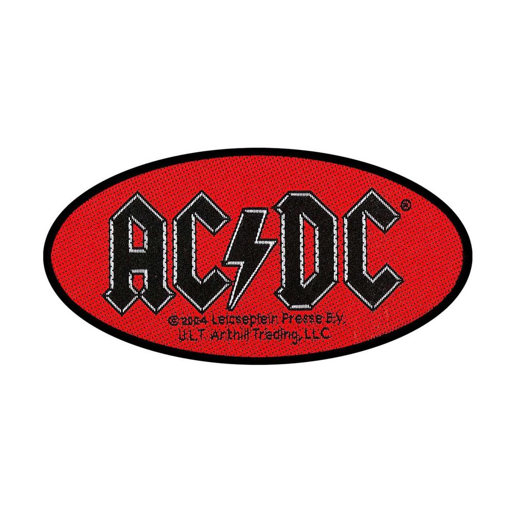 AC/DC Logo Woven Oval Patch