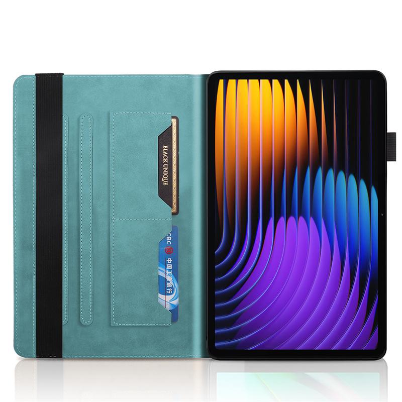 Чехол-книжка для планшета Funda For Xiaomi Pad 7 Case 11,2 дюйма с тиснением "Дерево", кошелек-подставка для Xiaomi Pad 7 Mi Pad 7, чехол для планшета Coque