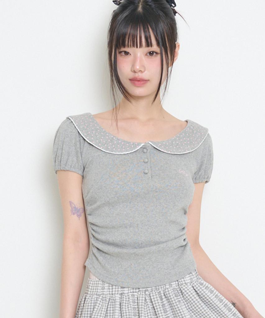ILLIGO Petit Puff Collar Tee Melange