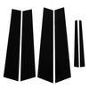 6pcs Door Window Pillar Post Trim Glossy Black Pillar Molding Sticker Cover Replacement for ATS