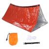 Tent Emergency Survival Shelter Single Layer Warm Aluminum Tent with Bracelet for Earthquake Relief