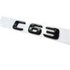Car Tuning For  C Class W204 W205 C63 C63S Letter Logo 3D ABS Sticker Car Rear Trunk Emblem Nameplate Decals