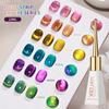 10ml Holographic Magnetic Cat Eye Gel Nail Polish Shifting Color Salon Quality UV/LED Gel