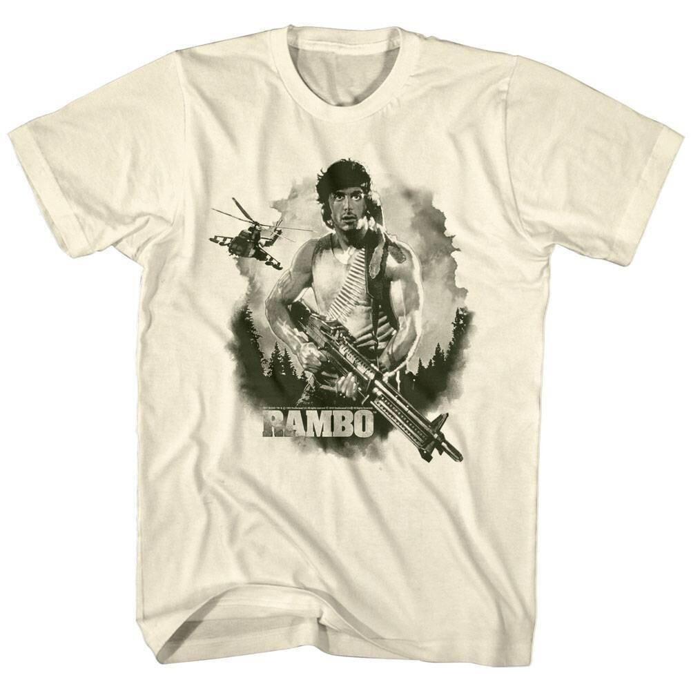 Rambo Helicopter Attack Men T Shirt