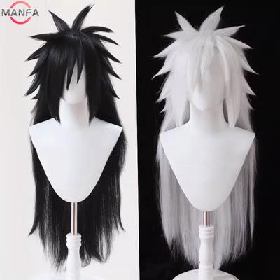 Учиха Мадара Косплей Парики Длинные Термостойкие Синтетические Волосы Игра Аниме Парики + Шапочка для Парика