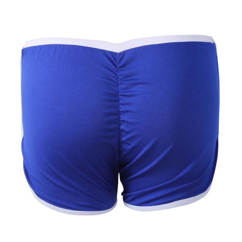 Summer Sexy Solid Color Low Waist Sports Running Hip Shorts