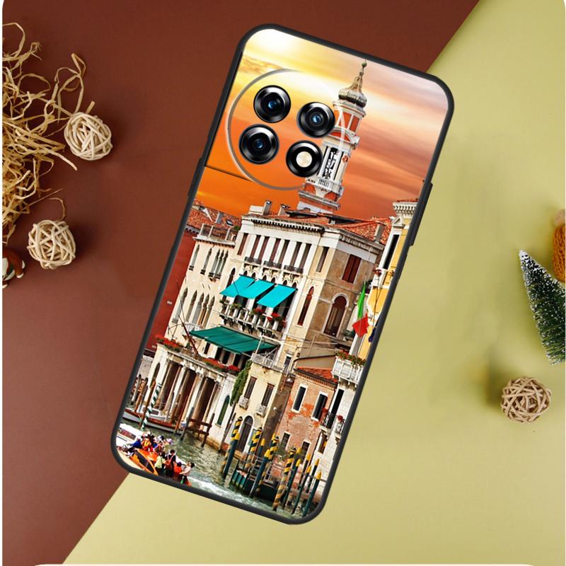 Чехол для телефона OnePlus 13 12 11 12R 13R 9 10 Pro 8T 9RT 10T 10R Nord 4 CE 2 3 Lite N20 N30, тематика: Путешествие по Италии, Улица Венеции