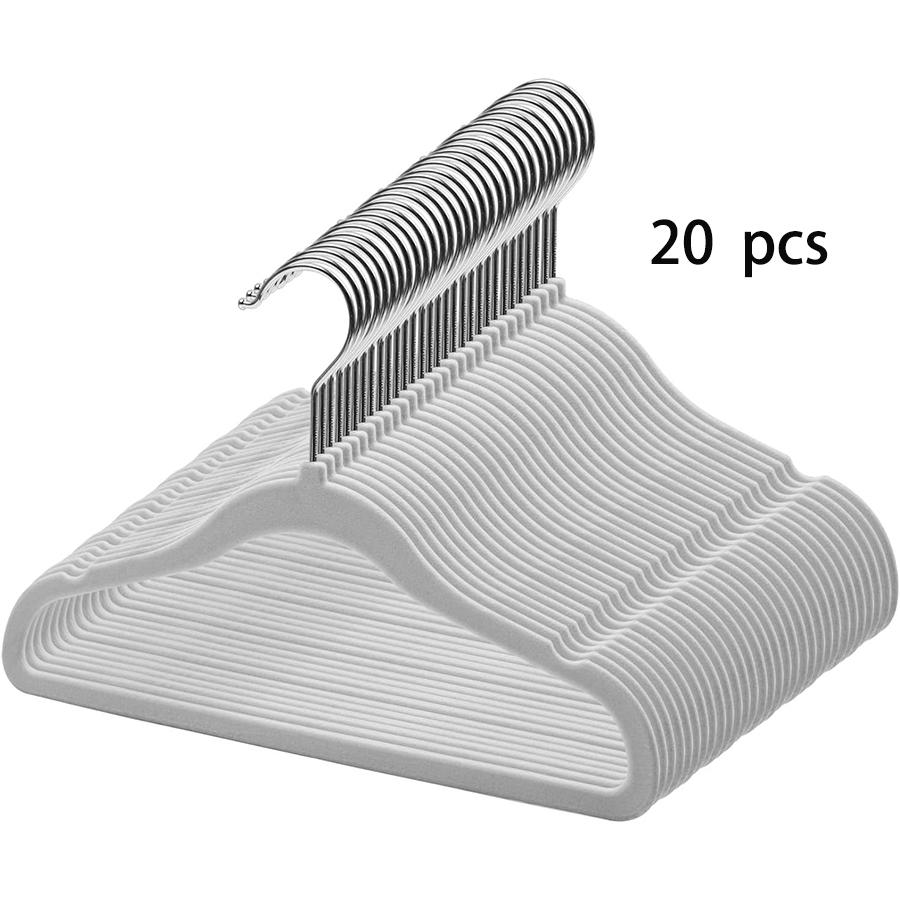 10/20/30 шт. детские бархатные нескользящие вешалки, передовые детские вешалки для шкафа, ультратонкие милые нескользящие фетровые вешалки