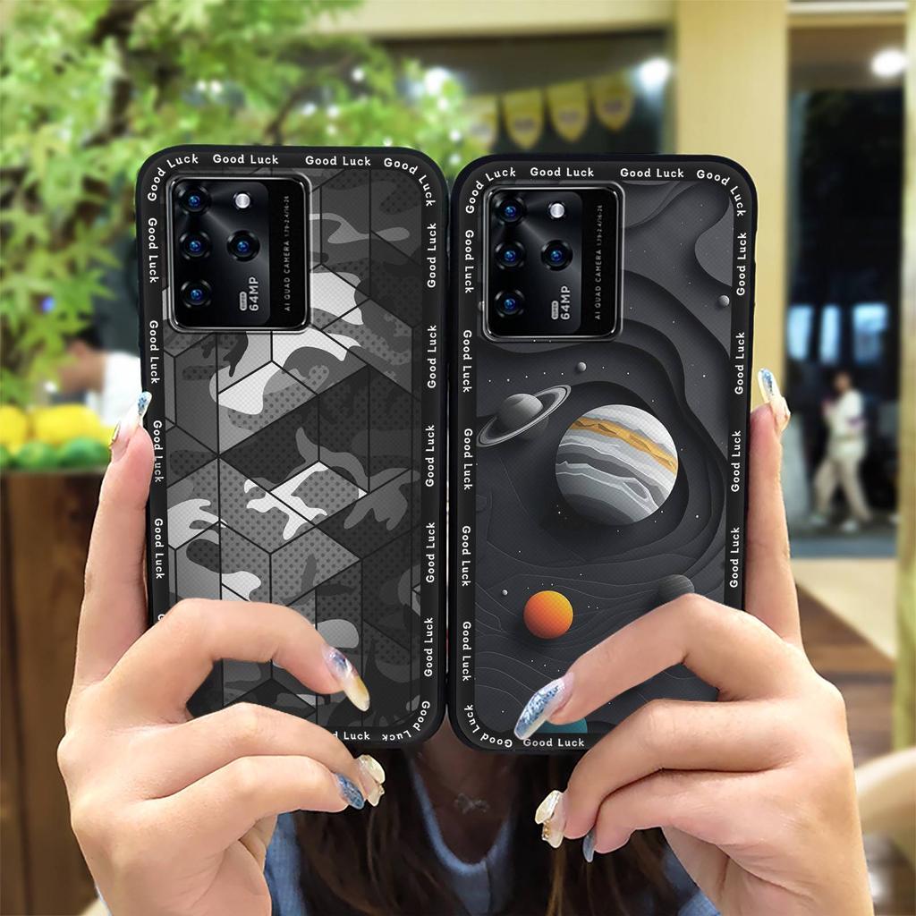 Водонепроницаемый силиконовый чехол для телефона ZTE Blade V30 Модный дизайн Полная защита Прочная задняя крышка Чехол Противоударный Мультяшный