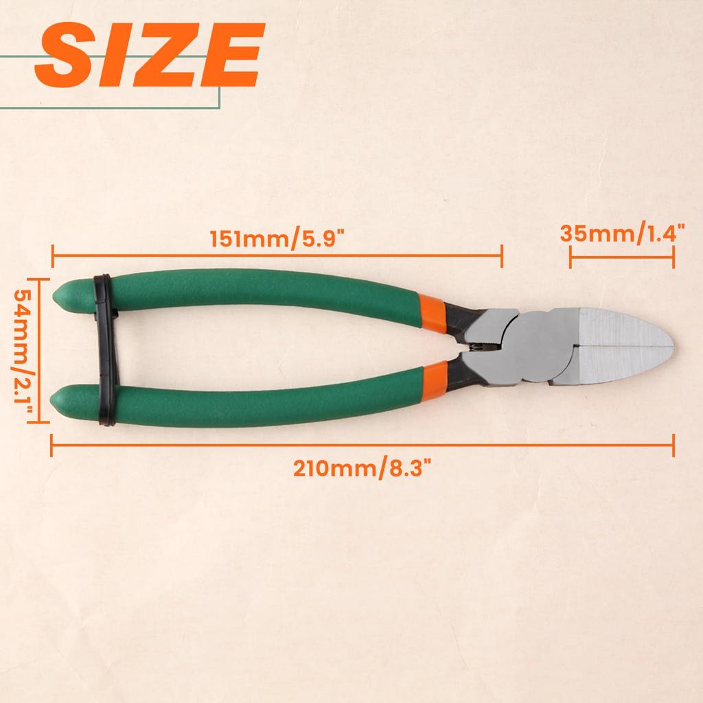 LEONTOOL Ultimate Diagonal Pliers for Plastic Increased Work 210mm Total Ideal for Gate Cutting Soft Iron Copper and Stranded Delicate Work Tools