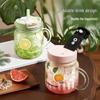 RELEA Portable High Borosilicate Glass Tea Cup