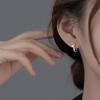 Micro-Inlaid Zircon Tetragonal Star Ear Buckle Wind Niche Design, Sweet And Cool Girl, Small Star Earrings Of The Same Style