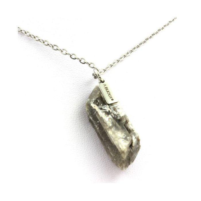 Pierres et Minéraux. Collier Gypse brut. 25 ct. Marcieu, Isère, France.