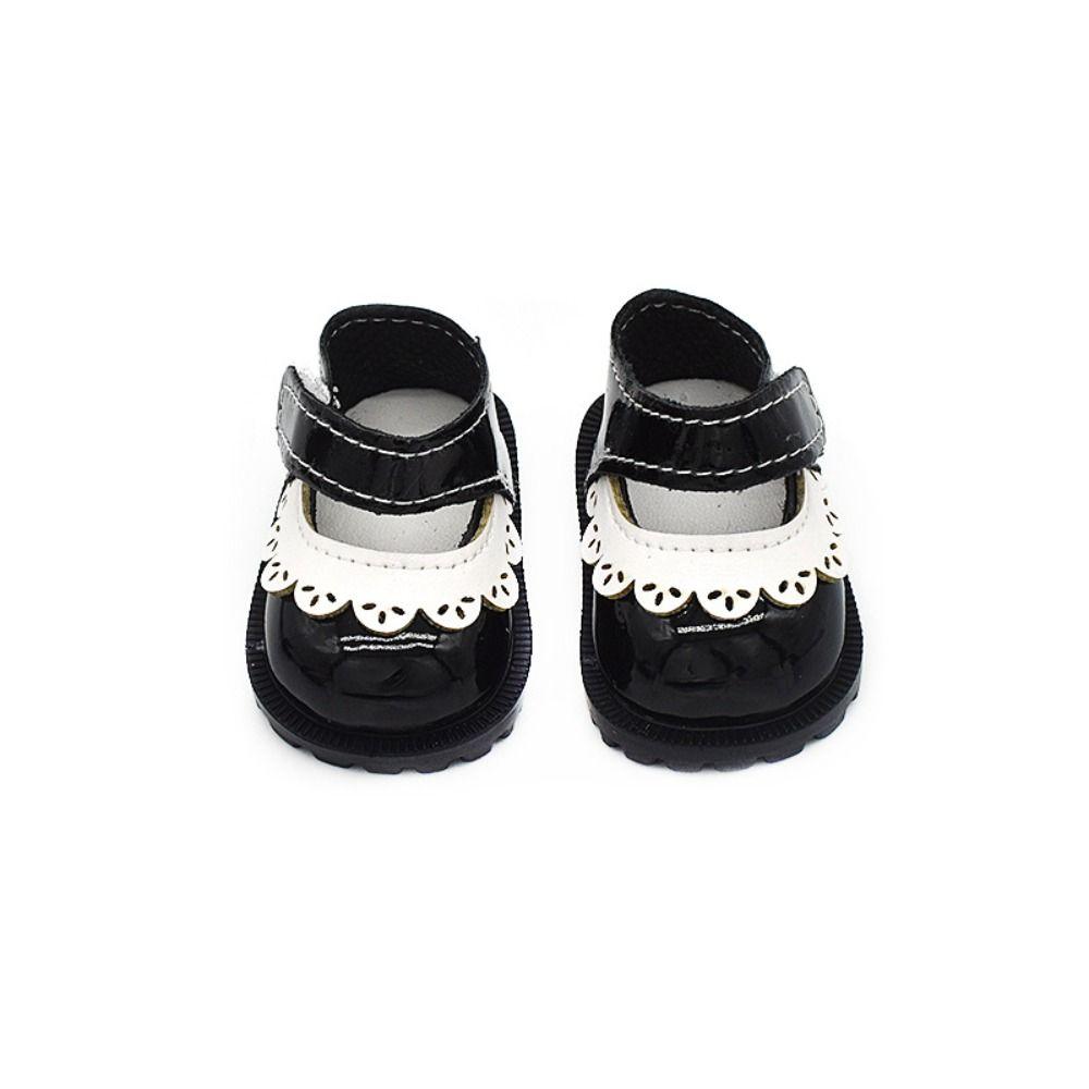 Hand-made Doll Leather Shoes 5.5x3.3CM Doll Accessories Hobbies 20cm Doll Shoes Doll Toys