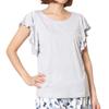 One Tops Yoga Wear GYM Flare Sleeve Tee Butterfly Tee Silver Gray Pane(t) (2 Types)