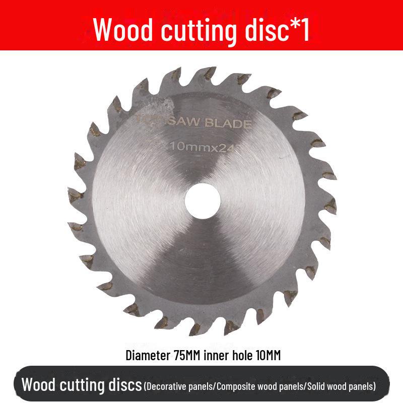 Мини-лезвие для угловой шлифовальной машины 3 дюйма - отрезной диск 75 мм для дерева, металла и плитки, внутреннее отверстие 10 мм
