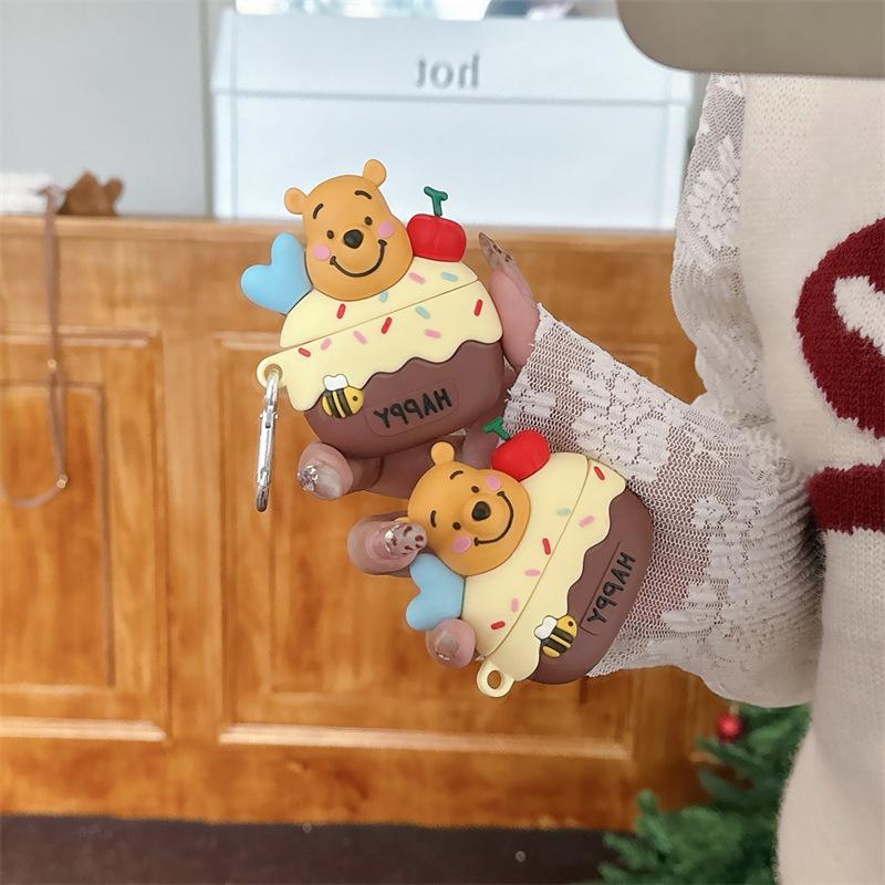 Honey Jar Winnie the Pooh bear compatible with AirPods 1st generation protective cover, 1st generation 1st generation Pro1, Apple Bluetooth earphone