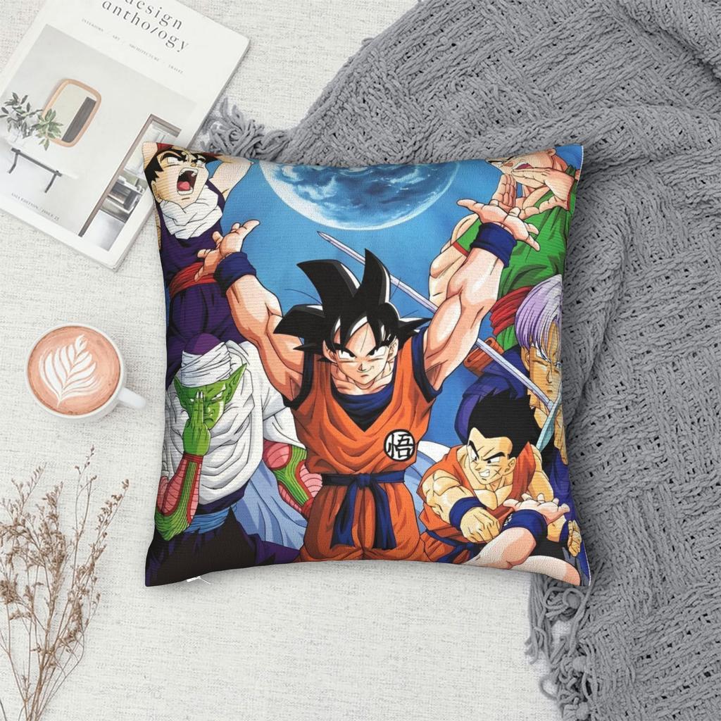 Dbz Anime Square Pillow Case Cushion Cover Fashion Polyester Decorative Pillowcase For Sofa 40*40Cm